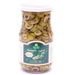 Buy Halwani Bros Slice Green Olives 650 gr in Kuwait