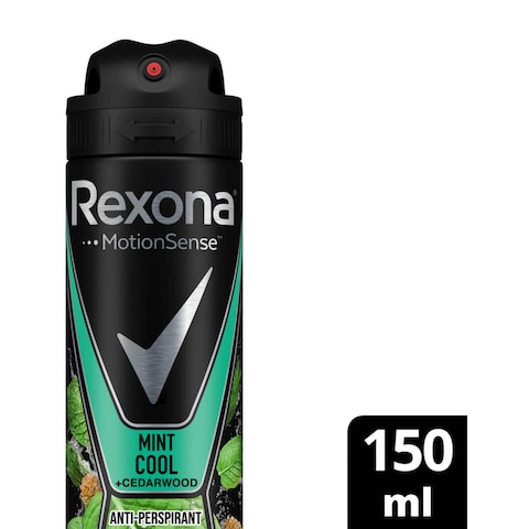 Rexona Men Motion Sense Mint Cool Cedarwood Anti-Perspirant Deodorant Clear 150ml