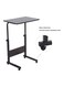 Goldedge Portable Laptop Computer Stand Desks Black 80 X 40cm