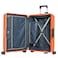Eminent Vertica Hard Case Travel Bag Medium Luggage Trolley Polypropylene Lightweight Suitcase 4 Quiet Double Spinner Wheels With Tsa Lock B0006 Orange