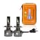 Toby&rsquo;s New Launched Led P150 Pro H4 2 Pieces LED Headlight Bulb with Power 150W/Piece and 15000Lumes/Piece Xtreme Bright Diamond White Color With Temperature 6500K