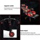 Doft Adjustable Pu Leather Gaming Chair - Pc Computer Chair For Gaming, Office Or Students, Ergonomic Back Lumbar Support With Footrest (C-Black And Red)