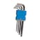 FIXTEC 9 pcs CR-V Ball Point Hex Key Wrench Set