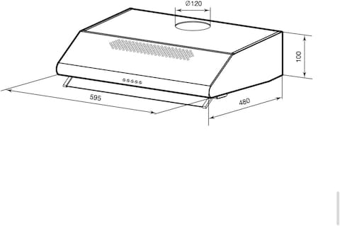 MILLEN 60cm Under Cabinet Black Range Hood - MKH 603 BL, 3 Year Warranty