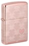 Zippo 49811 Heart Design High Polish Rose Gold Windproof Lighter