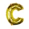 16" Gold Foil Letter C Balloon