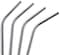 Generic 4 Long Stainless Steel Drinking Straws 20 Oz &amp; 30 Oz Cups Cleaning Brush Include