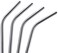 Generic 4 Long Stainless Steel Drinking Straws 20 Oz &amp; 30 Oz Cups Cleaning Brush Include
