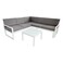 MyChoice Aluminium Corner Sofa Set with Cushion 3 PCS