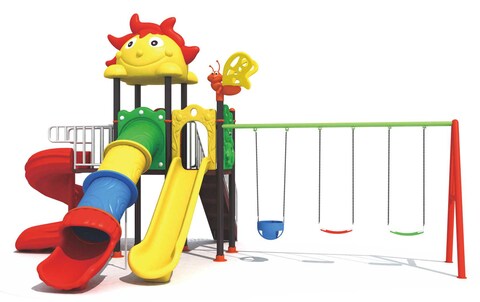 Rainbow Toys, Outdoor Children Playground Garden Fitness Exercise Play Set Villa Garden Furniture Product Area Dimension: 630&times;480&times;340cm