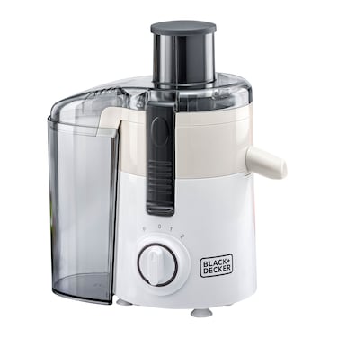 Black &amp; Decker Juice Extractor JE250-B5, 950 ml, 250 W, 2 Speeds, White and Beige