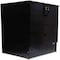 Galaxy Design Furniture Bedside Table With Lockable Drawer, Wenge 40 X 40 X 45, Brown, Sidetable
