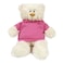 Caravaan - Soft Toy Teddy Cream with Pink Hoodie Size 38cm