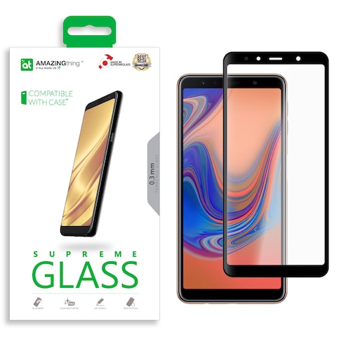 Amazing Thing Samsung Galaxy A7 2018 Full Glue Tempered Glass Screen Protector - Supreme Glass