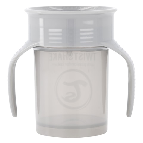 Twistshake 360 Baby Cup 6 Months Pastel Grey