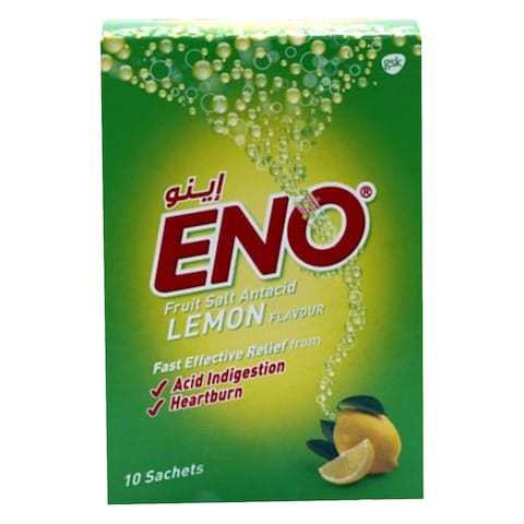 Eno Fruit Salt Antacid Lemon Flavoured 10 Sachets