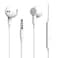 HiFi Stereo 3.5mm Wired Earphones with Mic Built-in Volume Control White
