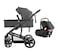 Teknum 3 in 1 Pram Stroller and Infant Car Seat Bundle - Space Grey