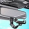 Yesido C192 Rearview Mirror Car Phone Holder, Adjustable Rotation, Folds Flat, Fits Most Mirror Sizes - Black
