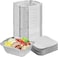 Vsell24 250Cc 100Pc Disposable Aluminium Containers Foil Pans With Lids For Food Storage