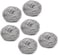 Royalford Royalbright Heavy Duty Scourer- RF10637 Steel Wool Scrubber For Dishes, Pots And Pans For Kitchen And Bathroom Tough Stain Removal Round Scrubbers Pack Of 6 Silver