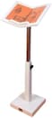 Aminos veneer Quran stand, made of wood, light, adjustable, large size - white.
