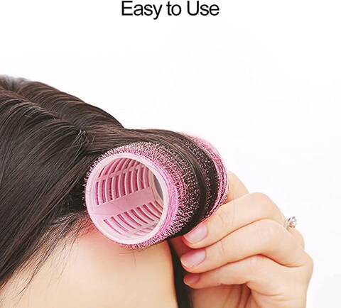 10pcs Self Grip Hair Rollers Pro Salon Hairdressing CurlersProfessional Hair Salon tool(Blue)