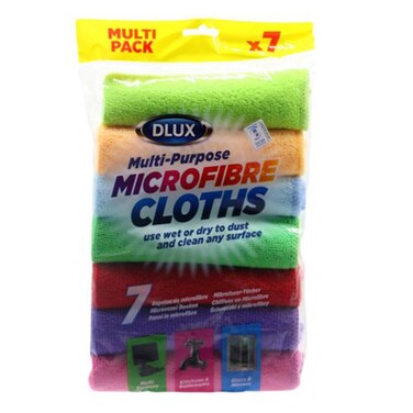 Dlux Micro Fibre Cloths 7Pk 64045