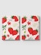 Lowha Spiral Notebook With 60 Sheets And Hard Paper Covers With Strawberry Vector Design, For Jotting Notes And Reminders, For Work, University, School