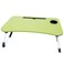 LINGWEI Green-Foldable Laptop Lap Desk Notebook Table Dorm Desk Portable Computer Bed Table Tray Standing Bed Desk Breakfast Serving Bed Tray Notebook Computer Stand Reading Holder for Couch Floor