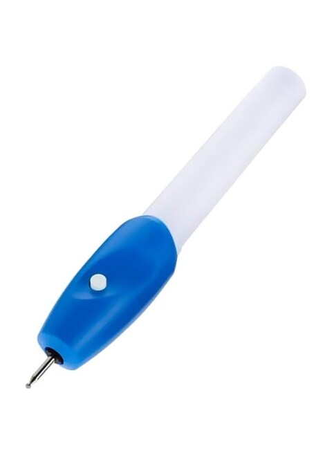 Generic Multipurpose Mini Electric Engraving Pen Blue/White