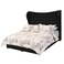 In House Lisbon Velvet Bed Frame - Queen - 200x160 cm - Black