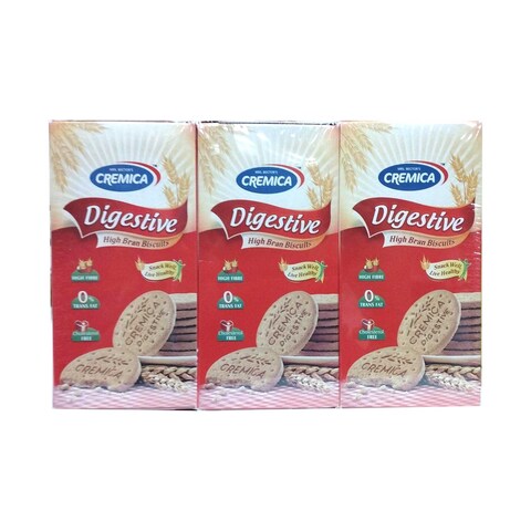 Cremica Digestive Biscuits 250gx3&#39;s