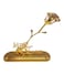 Home Decor Gold Plated Mr. &amp; Mrs Stand with Beautiful Rose Flower For Home Event Decoration Special Day Gift
