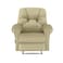 American Polo Velvet Classic Recliner Chair - Dark Ivory - American Polo