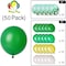 Party Time 50-Pieces Safari Theme Party Balloons Set of 10inches Green, White and Gold Latex Balloons &amp; Green Confetti Balloon Decoration For Safari Birthday Party Decoration - Party Supplies