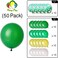 Party Time 50-Pieces Safari Theme Party Balloons Set of 10inches Green, White and Gold Latex Balloons &amp; Green Confetti Balloon Decoration For Safari Birthday Party Decoration - Party Supplies