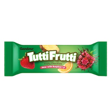 Gandour Tutti Frutti Raspberry Chocolate 29g
