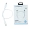 Powerology PCAB008-WH Braided Cable with USB-C To USB-C Data Transfer and Fast Charging 30cm