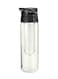 Yidadian Portable Sports Infuser Fruits Lid Water Bottle Black/Clear