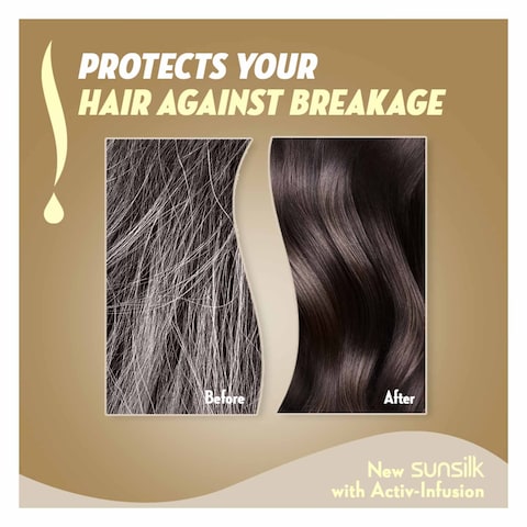 Sunsilk Shampoo, for Dry Damaged Hair, Hairfall Solution, with Soya Vitamin Complex &amp; Castor Oil, 400ml