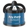 AnySharp Essentials - Knife Sharpener with PowerGrip - For Knives and Serrated Blades - Blue