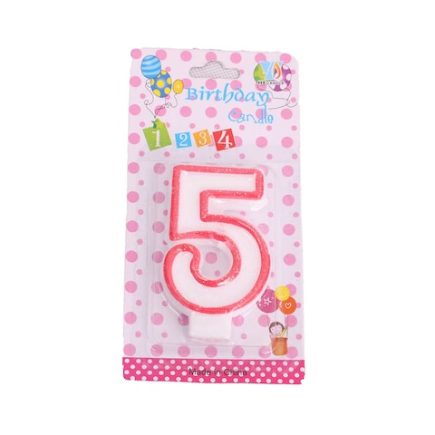 Tiba Birthday Numerical Candle - Number 5