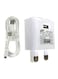 Adaptive Fast Charging Travel Adapter With Cable White