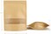 Generic Kraft Stand Up Pouch Bags, 50Pcs 10*14Cm Kraft Paper Zipper Pouch, Storage Brown Paper Bags With Zip Lock And Transparent Window