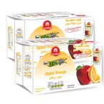 Buy Carrefour No Added Sugar Apple Orange Juice 200ml Pack of 10 Assorted in UAE