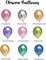 Metallic Chrome Balloons 50 Pcs 12 Inch Helium Shiny Thicken Latex Balloons Party Decoration (Golden)