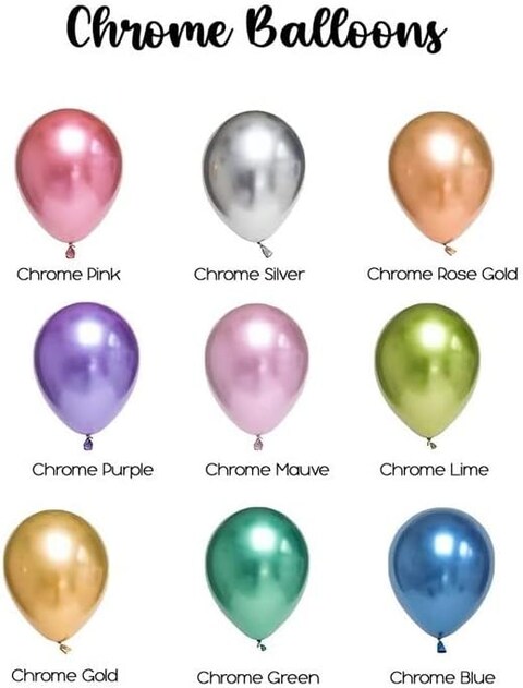 Metallic Chrome Balloons 50 Pcs 12 Inch Helium Shiny Thicken Latex Balloons Party Decoration (Golden)