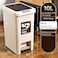 Uujuly 10L Garbage Bin Trah Can With Lid for Kitchen Living Room Office