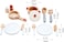 Hape Cook &amp; Serve Set, 13 Piece Wooden Pretend Play Cooking Set With Accessories